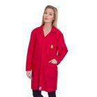 ESD Lab Coats in Red