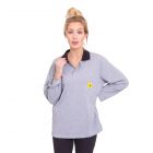 Long sleeved ESD Polo Shirts in Grey