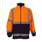 Yoko Hi-Vis Orange & Navy Blue Heavy Fleece Jacket