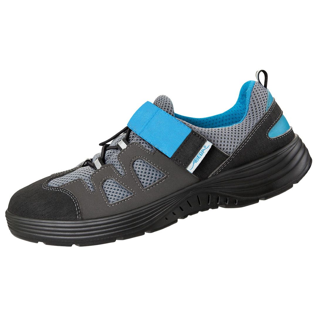 Safety shoes with velcro fastening sales