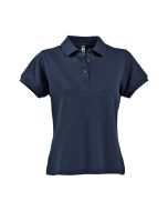 Fristads women's cotton navy blue polo shirt