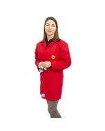 ESD Lab Jackets in Red