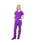A great scrubs top and trousers in purple and an amazing sheen to the material.
