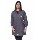 Dark Grey ESD Lab jacket with elastic cuffs