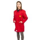 ESD Lab Jackets in Red