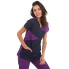 Women's Scrubs Navy and Purple Set