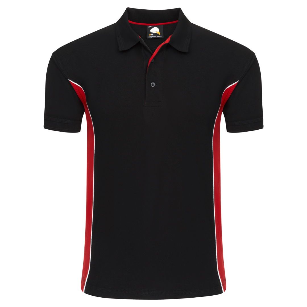 Silverswift Premium Red Black Polo Shirt 1180