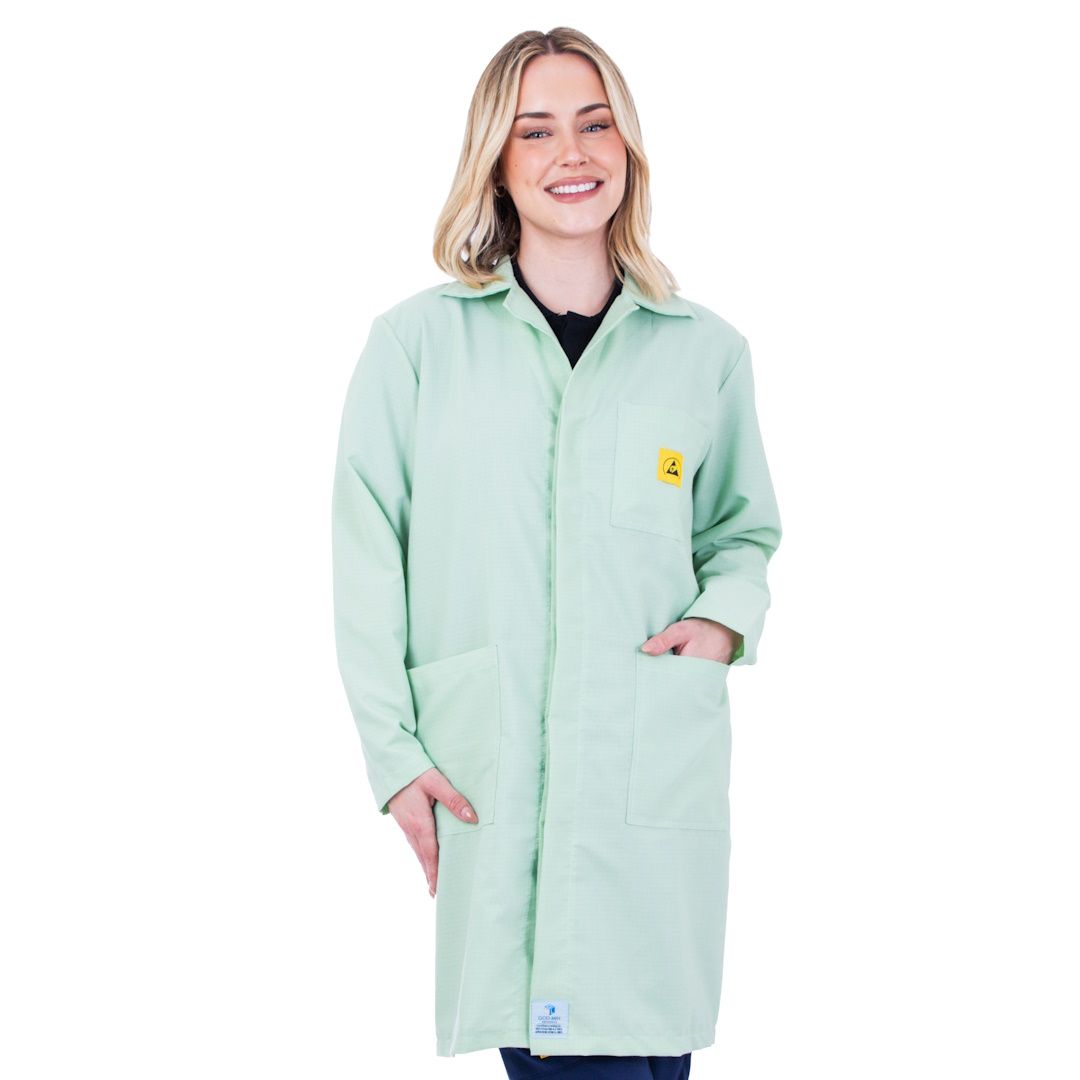 ESD Light Green Lab Coats