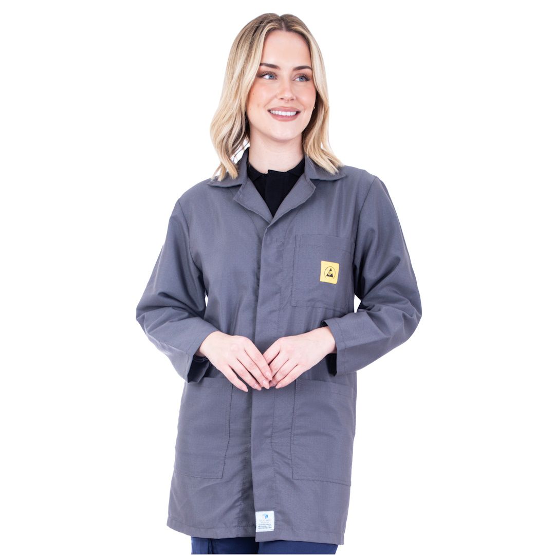 Dark Grey ESD Lab Jacket