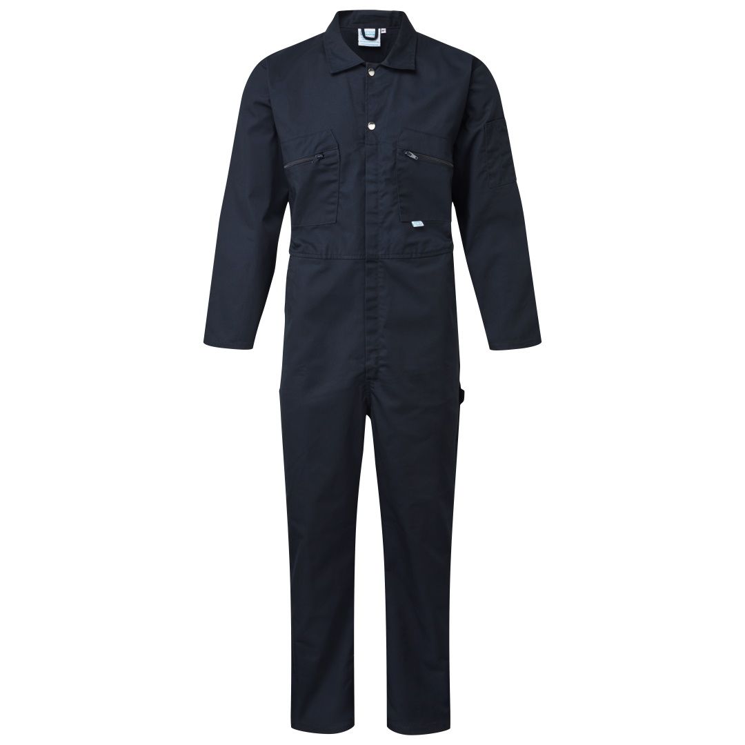 Fort Workwear Zip Fronted Navy Blue Coverall Fort Workwear Zip Fronted Navy Blue Coverall