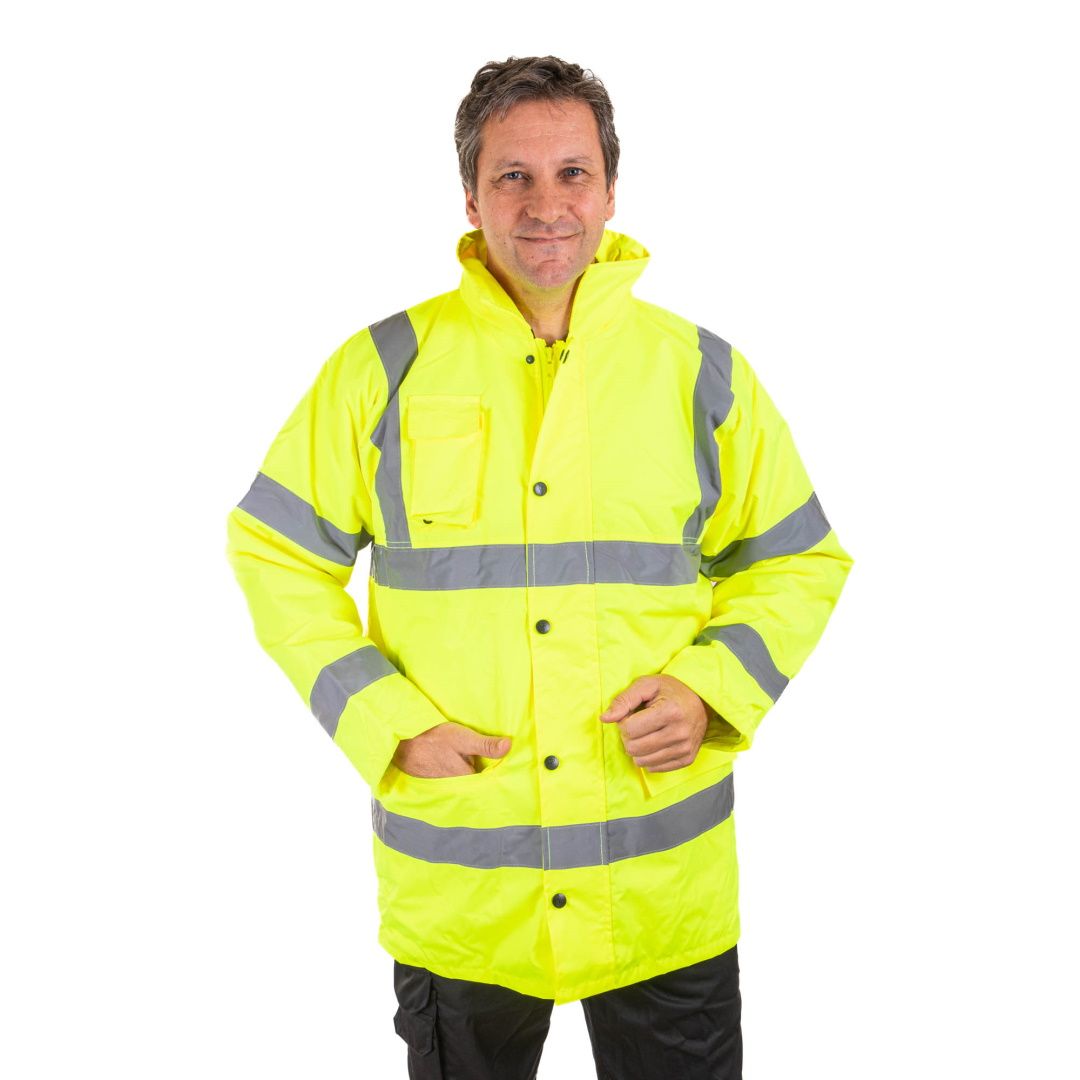 Yellow safety coat 2025
