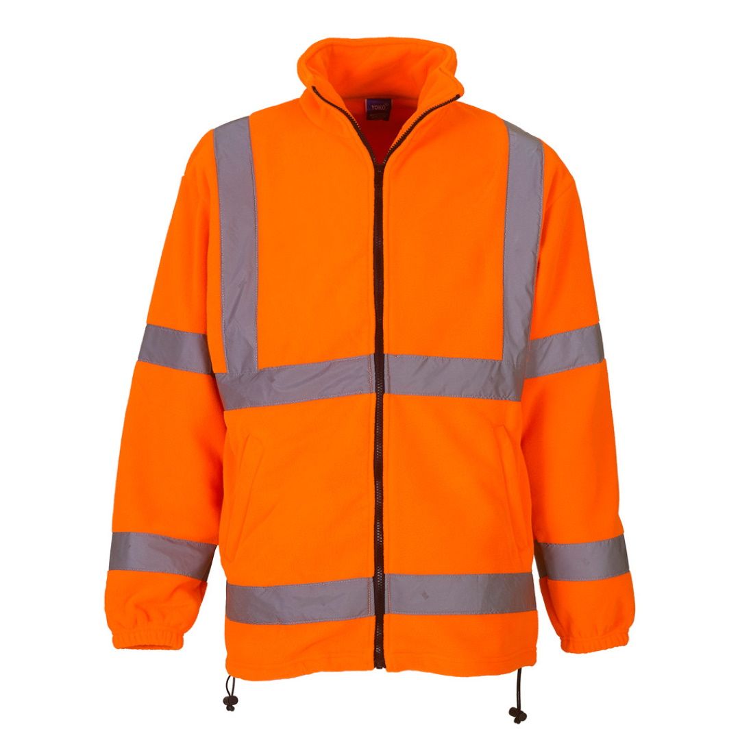 Yoko Hi Vis Orange Heavy Fleece Jacket