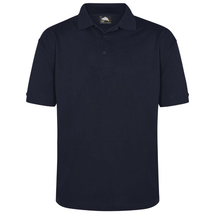 Plain navy sale blue polo shirt