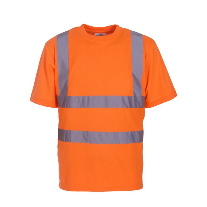 Yoko Hi Vis Orange Short Sleeve T Shirt