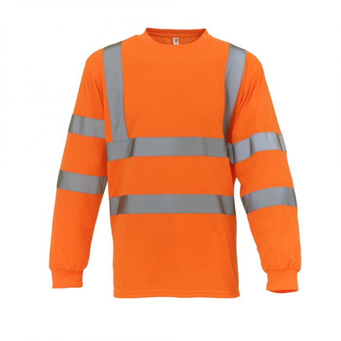 Orange hi vis discount long sleeve t shirt