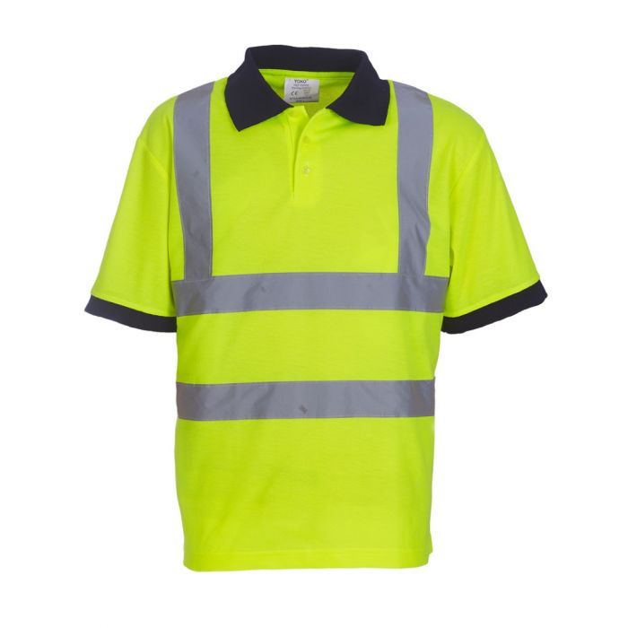 Hi vis online yellow polo shirts