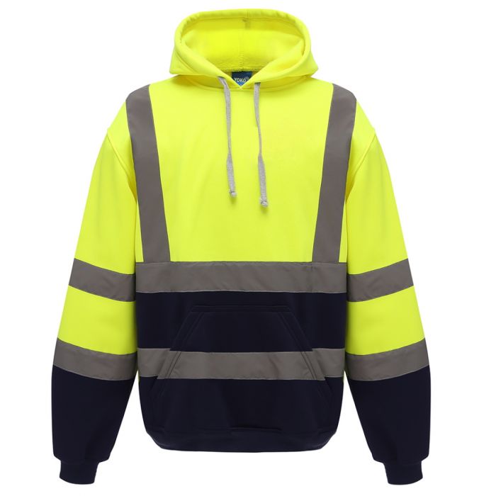 Blue hi vis hoodie top