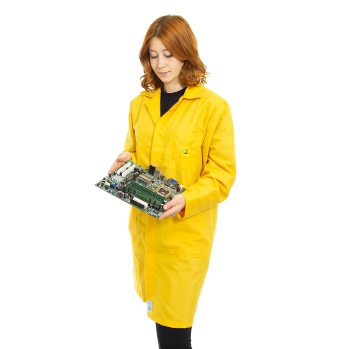 Yellow lab coat top