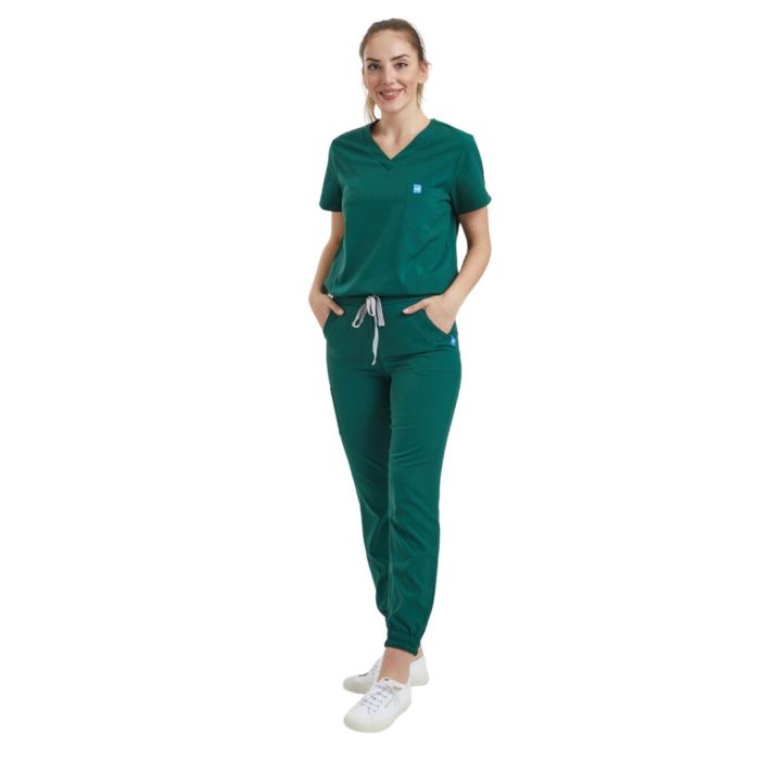 Women s Jogger Scrubs Set in Green