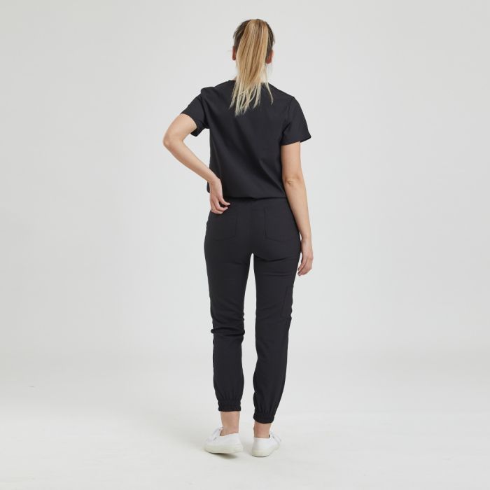 Black jogger set womens cheap