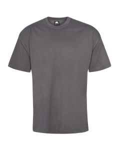 A polycotton fabric t-shirt that washes and wears like a polo shirt