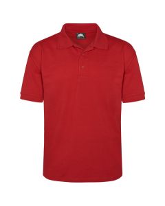 Premium red polo shirt that is ideal for use in the toughest work environments