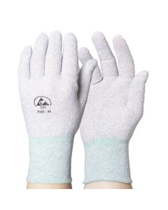 Plain knitted ESD gloves suitable for handling electronic parts