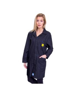 ESD Lab Coats in Black