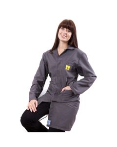 ESD Lab Coats in Dark Grey
