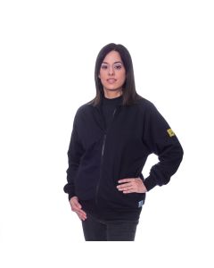 The very popular ESD full zip fleece in navy blue fabric.