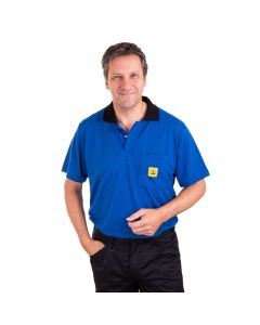 An attractive long sleeved Polo Shirts in Royal Blue
