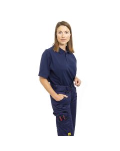 Stylish ESD navy blue trousers with plenty of storage pockets in this cargo style trouser.