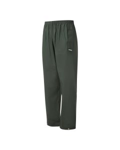Green Fort Flex 920 waterproof trousers with a side pocket and elasticated waist.