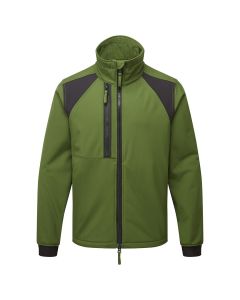 We love this olive green softshell jacket. An Eco manufactured garment that is water-resistant and flexible for all-day working. Great for the Countryside.