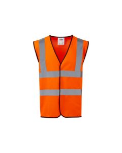 Warrior Orange Hi-Vis Waistcoat which conforms to EN471 : Class 2 EU stantards