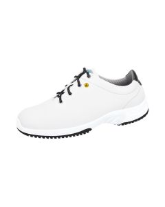 ESD White & Black Safety Shoes 31787 Lace Up