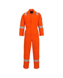 Light weight 280gsm flame resistant orange anti-static coverall